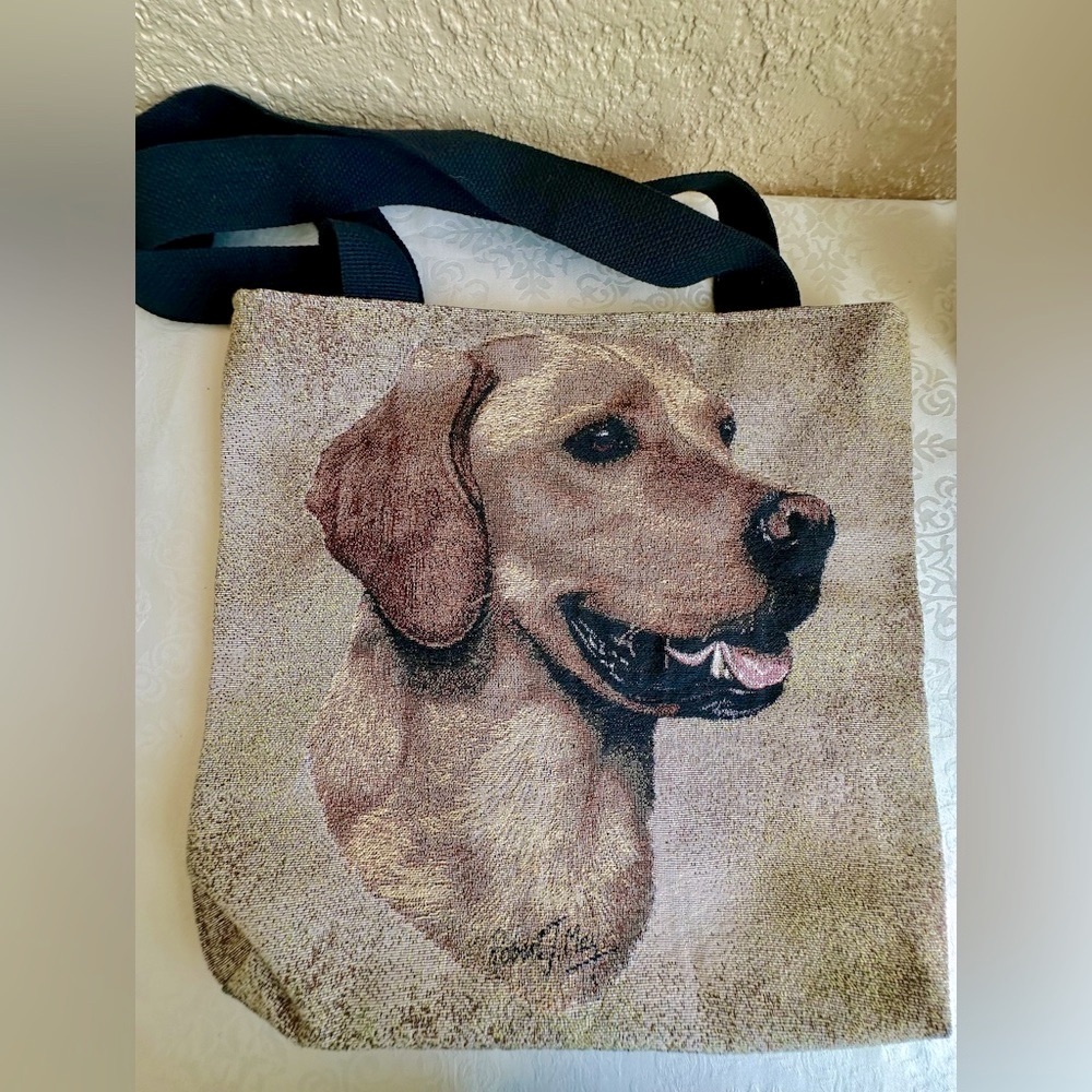 Golden Labrador Tapestry Bag